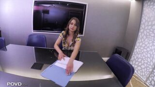 Petite Dutch Girl Taylor Sands Gets Horny During Her Job Interview