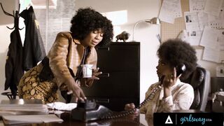 GIRLSWAY - Detective Misty Stone Has Hard Sex With Her Colleague On Their Desk at the Police Station