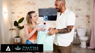 NURU MASSAGE - Coco Lovelock Has Amazing Hard Pounding Sex With Her Boyfriend During Surprise Gift