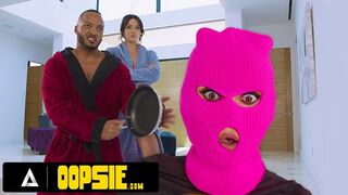 OOPSIE - Sneaky Trans Babe Korra Del Rio CAUGHT & DISCIPLINED With ROUGH THREESOME + FACIAL!