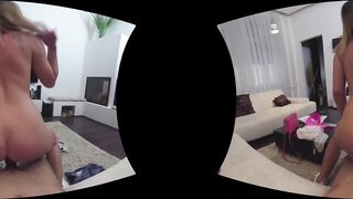 VR - Teen Pays For Rental Flat With Anal Sex With 10 Inch Cock
