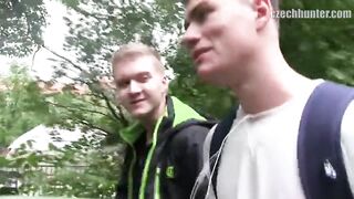 CZECH HUNTER 358 - Blonde & Dark Haired Twinks Try Anal For The First Time