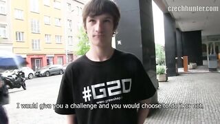 CZECH HUNTER 356 - Innocent Twinks Get Paid To Have A Threesome For The First Time