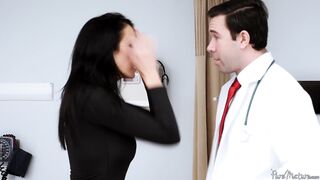 Hot MILF Doctor Rides Colleague's Big Cock In Patient's Room